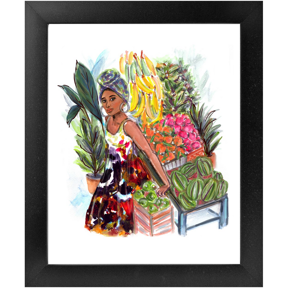 "Havana Girl" Framed 8x10 Art Print (2 colors)