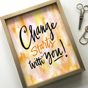 
                
                    Load image into Gallery viewer, &amp;quot;Change&amp;quot; 8x10 Art Print
                
            
