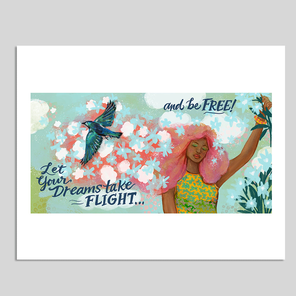 "Dreams Take Flight" 10x8 Art Print