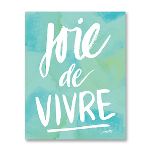 "Joie de Vivre" 8x10 Art Print - Blue