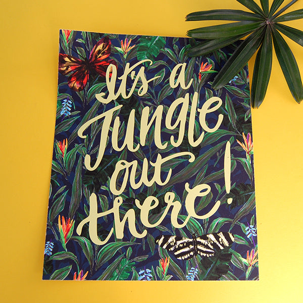 
                
                    Load image into Gallery viewer, &amp;quot;It&amp;#39;s a Jungle Out There&amp;quot; 8x10 Art Print
                
            