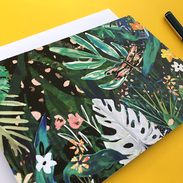 "Tropical Vibes" Blank Greeting Card