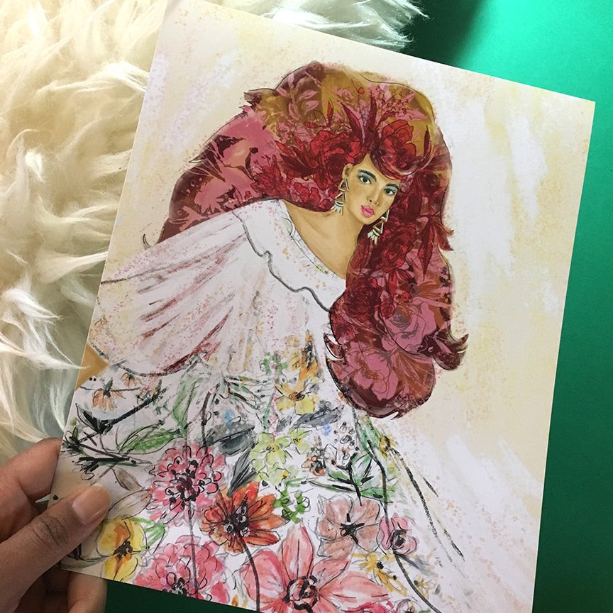 "Lady D" 8x10 Art Print